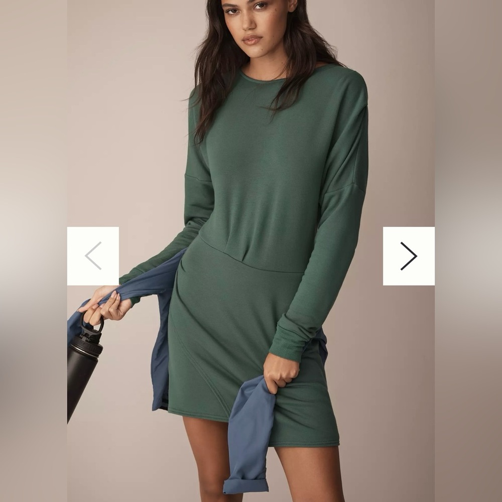 Daily Practice by Anthropologie | Asymmetrical Mini Dress | NWT | Size S | Green